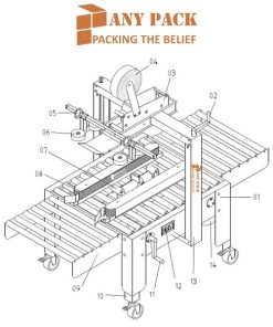 may dan thung carton AS523 Anypack