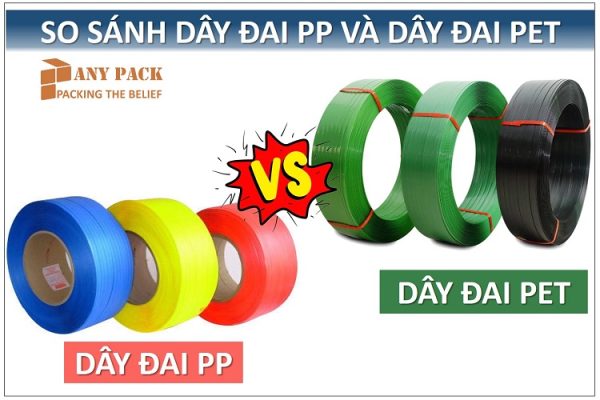 So sanh day dai nhua PP va day dai PET truoc khi mua