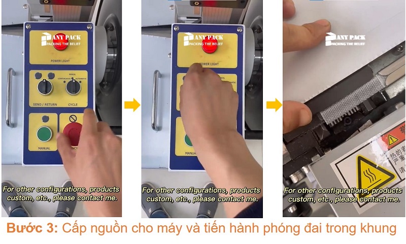 Manual instruction strapping machine MH-101A Anypack -Buoc 3 Manual instruction strapping machine MH-101A Anypack -Buoc 3