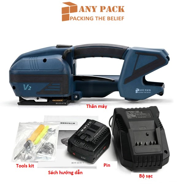 May dong dai pin cam tay V2 Anypack