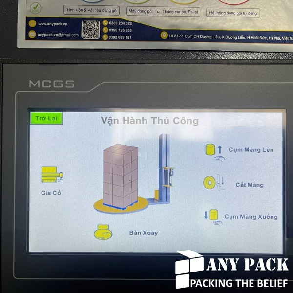 che do van hanh quan mang thu cong tren may cuon mang Anypack